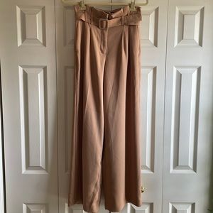 Express High Waisted Belted Wide Leg Pant